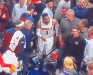Ο καυγάς του Γουέστμπρουκ με οπαδό μετά το χαμένο λέι-απ νίκης (vid)