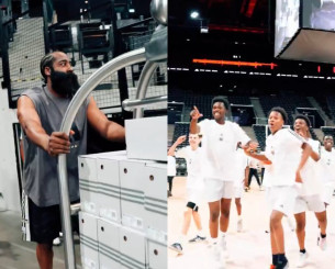 Ο Χάρντεν... το ζει στη Γαλλία μαζί με τα παιδιά της ακαδημίας της Παρί - Η έκπληξη που τους επιφύλασσε (vid)