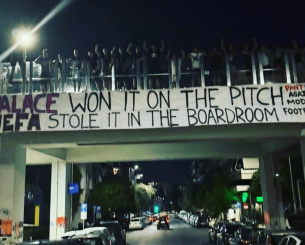 Στο πλευρό της Κρίσταλ Πάλας οι οπαδοί του Πανιωνίου - «Το κέρδισε στο γήπεδο, η UEFA το έκλεψε»