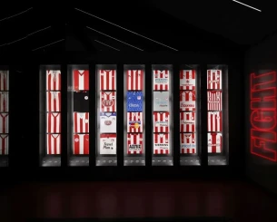 Η εντυπωσιακή αίθουσα στο Μουσείο του Ολυμπιακού με τις ιστορικές εμφανίσεις