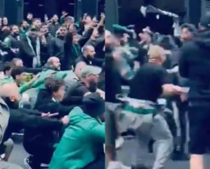 O κόσμος του Παναθηναϊκού «ζεσταίνεται» στους δρόμους της Γλασκώβης πριν τη Ρέιντζερς (video)