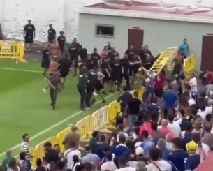 Άγριο ξύλο και μάχες σώμα με σώμα ανάμεσα σε οπαδούς της Λας Πάλμας και της Τενερίφης (video)