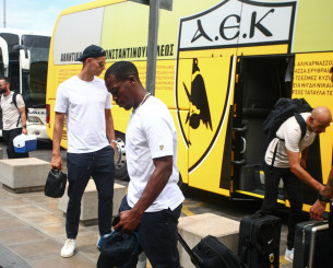 Η ΑΕΚ αναχωρεί για την Κύπρο και την αναμέτρηση με τον Άρη Λεμεσού (video)