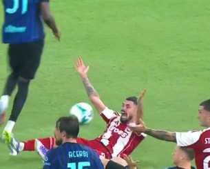 Ο Ολυμπιακός δεν πήρε πέναλτι κόντρα στην Ίντερ (video)