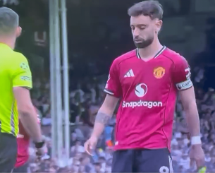 Ο λόγος που ο Μπρούνο Φερνάντες κατηγόρησε τον... διαιτητή για το χαμένο του πέναλτι (video)