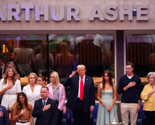 O τελικός του US Open καθυστέρησε να ξεκινήσει μισή ώρα εξαιτίας του Ντόναλντ Τραμπ (video)