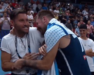 Ο Ντόντσιτς πήγε να αγκαλιάσει τον Ρούντι κι εκείνος τον απέφυγε επειδή ήταν ιδρωμένος (video)