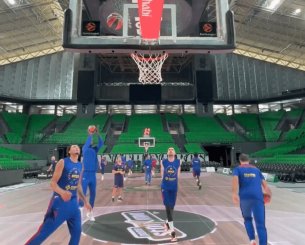 Οι στιγμές από την πρωινή προπόνηση της Μπαρτσελόνα στο «T-Center» (video)