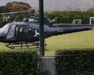 Απίθανο σκηνικό στην προπόνηση του Νέστου Χρυσούπολης: Ελικόπτερο προσγειώθηκε στο γήπεδο (video)