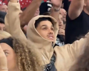 Σταρ της Παρί βρέθηκε στο Βελιγράδι και στήριξε την Παρτίζαν κόντρα στην Αρμάνι Μιλάνο (video)