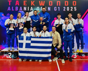 Εννέα μετάλλια για το ελληνικό ταεκβοντό στην Αλβανία, σε ρυθμούς Παγκοσμίου η Εθνική