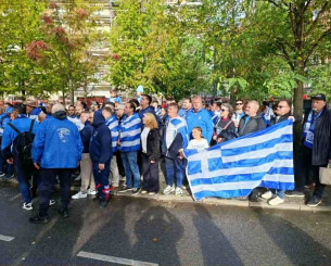 «Γαλανόλευκο» το κέντρο της Κοπεγχάγης (video)