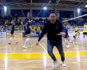 Η επική αντίδραση του Νέσιτς όταν ο Πανιώνιος κέρδισε το πρώτο σετ κόντρα στην ΑΕΚ (video)