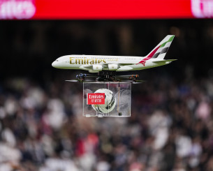 Μάρκετινγκ και τεχνολογία: H μπάλα στο Clasico μεταφέρθηκε με drone του χορηγού της Ρεάλ (video)