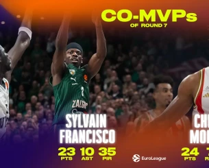 Ο Τσίμα Μονέκε και ο Σιλβέν Φρανσίσκο πολυτιμότεροι της έβδομης αγωνιστικής της EuroLeague