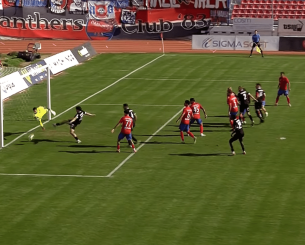 Το δοκάρι της Καλαμάτας με την κεφαλιά του Βαφέα (video)