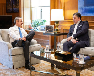 Στην Αθήνα ο Μποντιρόγκα - Συναντήθηκε με τον Κυριάκο Μητσοτάκη