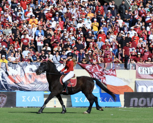 Το αλογάκι της ΑΕΛ έκανε τον γύρο του θριάμβου στο AEL FC Arena
