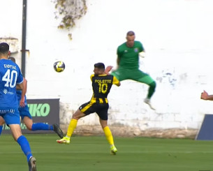 Αποβλήθηκε ο Γκαραβέλης της Νίκης Βόλου έπειτα από μαρκάρισμα στον Πολέτο (video)