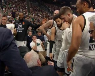 Το... λάθος του Μαρίνκοβιτς στο τάιμ άουτ που έκανε έξαλλο τον Ομπράντοβιτς (video)