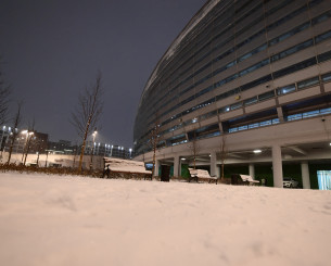 Ο... χιονισμένος Διονύσης Βερβελές μεταφέρει όλο το ρεπορτάζ από την παγωμένη Αστάνα (video)