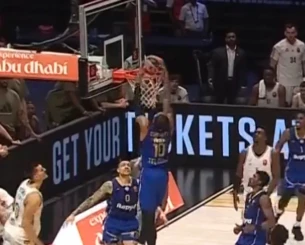 Μπρισέτ στο φινάλε: Το κάρφωμα που στο φίνάλε έδωσε τη νίκη στη Μακάμπι κόντρα στην Dubai BC (video)