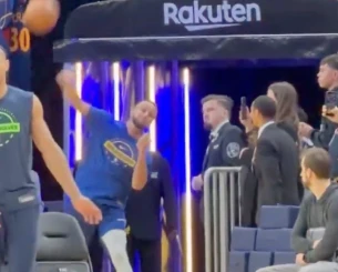 Τα βάζει από παντού: Ο Κάρι ευστόχησε σε σουτ από την είσοδο των αποδυτηρίων (video)