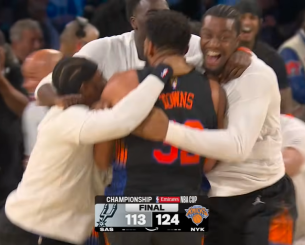 Το φινάλε του τελικού: Έτσι κατέκτησαν το NBA Cup οι Νικς (video)