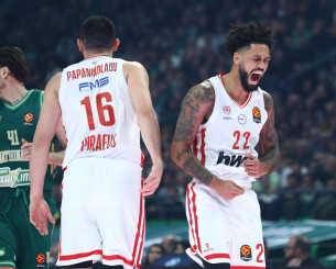 Εντυπωσιακός Ντόρσεϊ και Ολυμπιακός στο πρώτο δεκάλεπτο κόντρα στον Παναθηναϊκό (video)