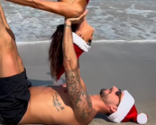 Ο Τραπ και η κουκλάρα σύντροφός του σε απίθανα και τολμηρά ακροβατικά (video)