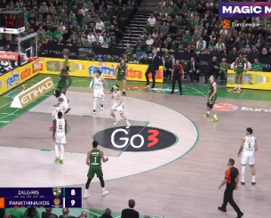 Ο Ράιτ «άδειασε» την άμυνα και... πέταξε στο καλάθι του Παναθηναϊκού (video)