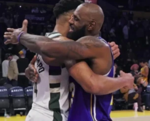 Η αγκαλιά του ΛεΜπρόν με τον Γιάννη (video)