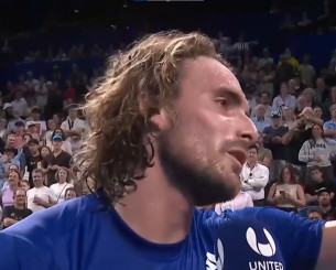 «Γιατί δεν κάνεις εσυ δηλώσεις αντί για εμένα;» - Η παρέμβαση του Απόστολου Τσιτσιπά όσο μιλούσε ο Στέφανος (video)