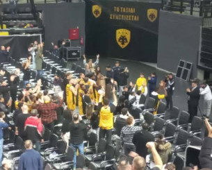 Ομάδα και κόσμος... ένα στην ΑΕΚ μετά τη νίκη επί του Κολοσσού (video)