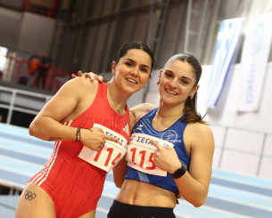 Διπλό πανελλήνιο ρεκόρ Κ18 στα 60μ για την Αντωνάτου, μία ανάσα από το ρεκόρ Κ20 της Θάνου