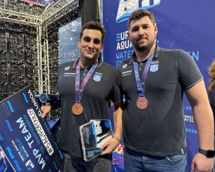 Στην κορυφαία επτάδα του Ευρωπαϊκού Πρωταθλήματος πόλο Αργυρόπουλος και Κάκαρης! (video)