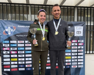 Σε Παπαμιχαήλ και Τσινοπούλου οι πρώτοι πανελλήνιοι τίτλοι της χρονιάς στον μαραθώνιο βάδην