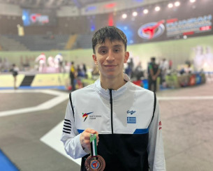 Άλλο ένα χάλκινο για το ελληνικό ταεκβοντό στην Φουτζέιρα  από τον Δημητρόπουλο