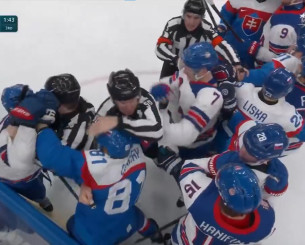 Παίκτες έπαιξαν μπουνιές στον ημιτελικό χόκεϊ στους Χειμερινούς Ολυμπιακούς Αγώνες (video)