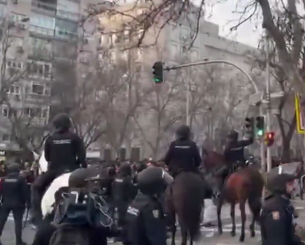 Χάος και επεισόδια πριν το Ρεάλ Μαδρίτης-Μπενφίκα στην Ισπανία - Ξύλο Πορτογάλων με αστυνομικούς (video)