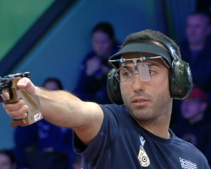 Για 0.6 εκτός βάθρου ο Γαμπιεράκης στα 10μ αεροβόλο πιστόλι στο Ευρωπαϊκό σκοποβολής