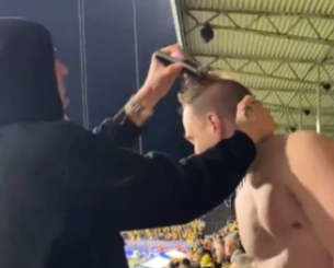 Οπαδός της Μπόντο Γκλιμτ γιόρτασε τις πέντε σερί νίκες στο Champions League με... κούρεμα! (video)