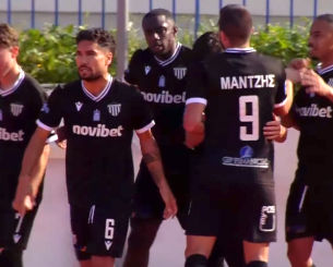 Ο Μορέιρα με υπέροχο τελείωμα κάνει το 1-0 για την Καλαμάτα κόντρα στον Πανιώνιο