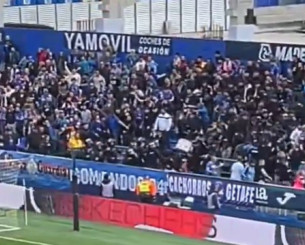 Άγρια επεισόδια μεταξύ οπαδών και αστυνομίας στις κερκίδες στο Χετάφε - Μπέτις (video)