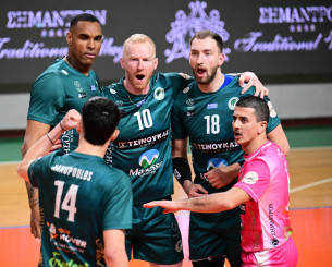 Βήμα πρόκρισης στους τελικούς των playoffs της Volley League έκανε ο Μίλωνας κόντρα στον ΠΑΟΚ