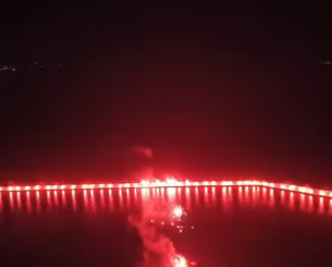 Εντυπωσιακό pyro show στην Καλαμάτα παραμονή της φιέστας για το πρωτάθλημα! (video)