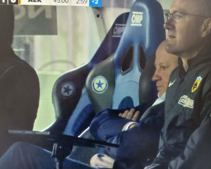 Το βλέμμα του Νίκολιτς μετά το ακυρωθέν γκολ του Βάργκα