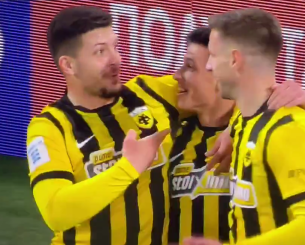 Επικός Γιόβιτς, έκανε τον σταυρό του για την ασίστ του Πήλιου στον Βάργκα (video)