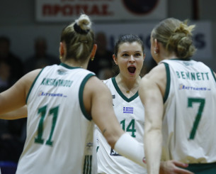 Ο Παναθηναϊκός έκανε το 2/2 και προκρίθηκε στα ημιτελικά της Volley League Γυναικών