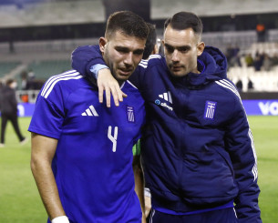 Ξέσπασε σε κλάματα ο Καλογερόπουλος μετά την ήττα της Ελπίδων από τη Γερμανία (video)